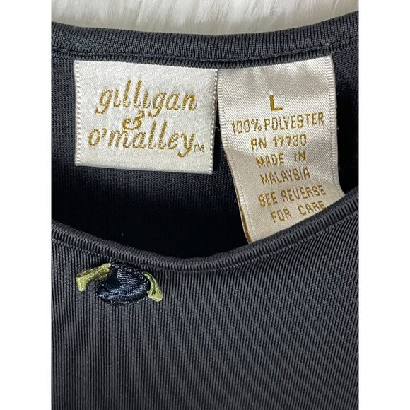 Gilligan & O'Malley Large Sleeveless Nightgown Black - Picture 3 of 4